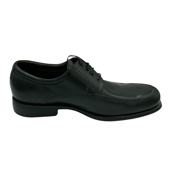 JOHNSTON & MURPHY Men’s Atchison Moc Toe Oxford Shoes, Black, Size 10W, NEW main image 5